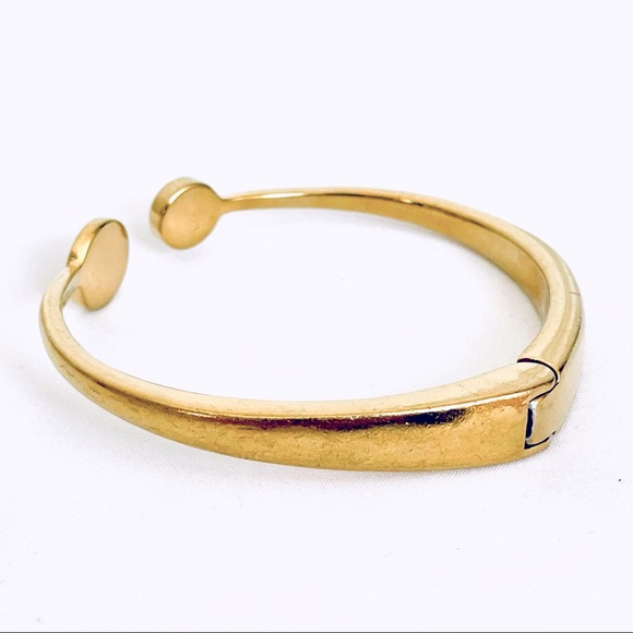 Kate Spade New York Spot the Spade Gold Tone Bangle Bracelet - Picture 2 of 4